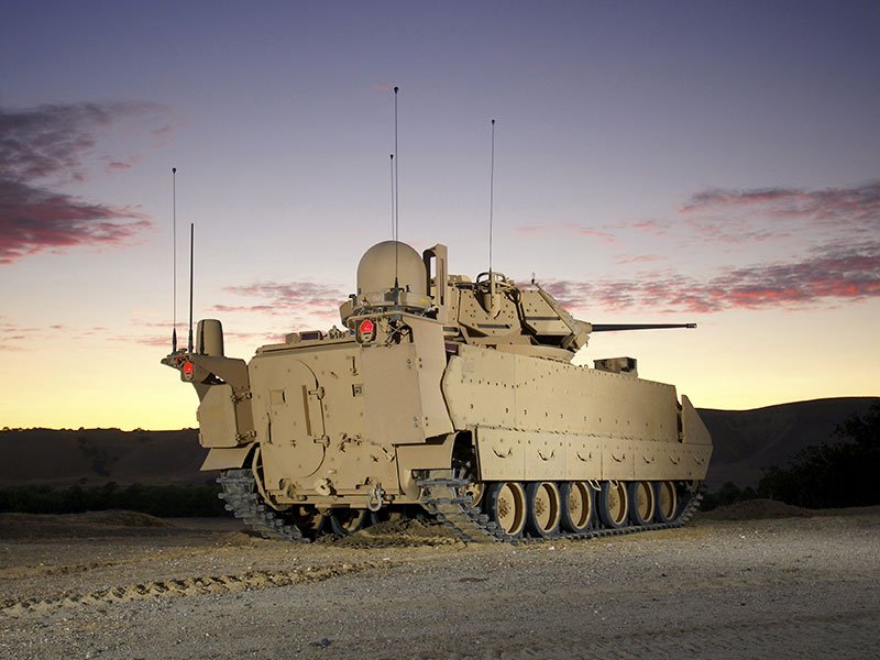 tank in desert